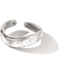John Hardy - Surf 18.5mm Diamond Kick Cuff Bracelet In Sterling Silver - Lyst