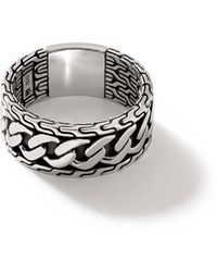 John Hardy - Curb Link Band Ring In Sterling Silver - Lyst