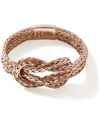 John Hardy - Love Knot Ring In 14k Rose Gold - Lyst