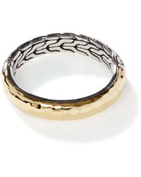 John Hardy - Palu Band Ring In Sterling Silver/18k Gold - Lyst