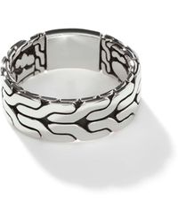 John Hardy - Carved Chain Band Ring In Sterling Silver - Lyst