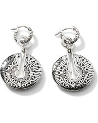 John Hardy - Carved Chain Convertible Drop Earrings In Sterling Silver - Lyst