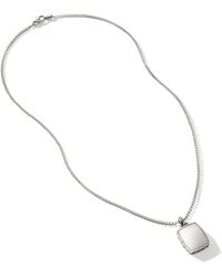 John Hardy - Tag Pendant Necklace, 1.7mm In Sterling Silver, 22 - Lyst