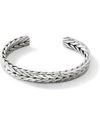 John Hardy - Hammered Cuff Bracelet In Sterling Silver, Medium - Lyst
