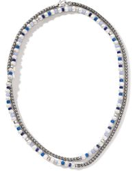 John Hardy - Colorblock Pearl 3.5mm Necklace In Sterling Silver - Lyst