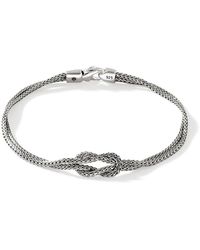 John Hardy - Love Knot 1.8mm Bracelet In Sterling Silver - Lyst