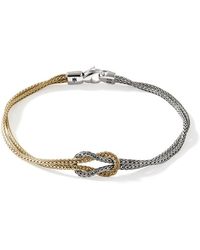 John Hardy - Love Knot Bracelet In Sterling Silver & 14k Gold - Lyst