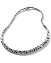 John Hardy - Classic Chain 8.5mm Graduated Necklace In Sterling Silver - Lyst