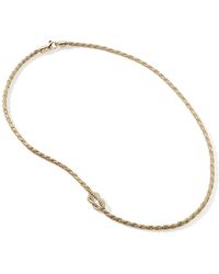 John Hardy - Love Knot Necklace, 1.8mm In 14k Yellow Gold, 18 - Lyst