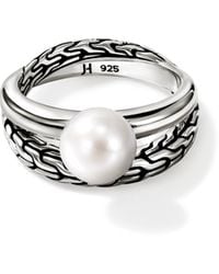 John Hardy - Jh Essential Pearl Ring - Lyst