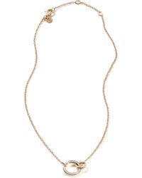 John Hardy - Carved Chain Pendant Necklace In 18k Yellow Gold, 16/18 - Lyst
