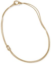 John Hardy - Love Knot Convertible Necklace, 1.8mm In 14k Yellow Gold, 18/24 - Lyst
