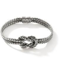 John Hardy - Love Knot 3.5mm Bracelet In Sterling Silver - Lyst