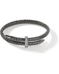 John Hardy - Spear Flex Cuff Bracelet In Sterling Silver, Xs - Lyst