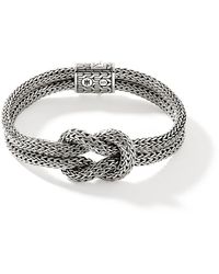 John Hardy - Love Knot 3.5mm-5mm Bracelet In Sterling Silver - Lyst