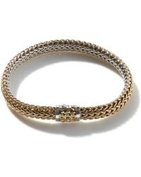 John Hardy - Classic Chain Reversible Bracelet In Sterling Silver/18k Gold - Lyst