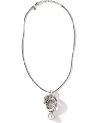 John Hardy - Legends Naga Pavé Pearl Pendant Necklace In Sterling Silver - Lyst
