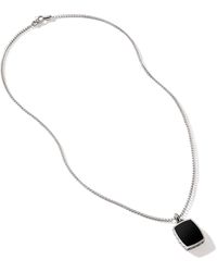 John Hardy - Tag Pendant Necklace In Sterling Silver, 22 - Lyst
