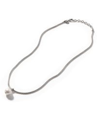 John Hardy - Pearl Pendant Necklace In Sterling Silver - Lyst