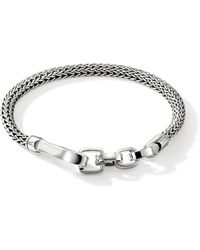 John Hardy - Hook Clasp Bracelet, 5mm In Sterling Silver, Medium - Lyst