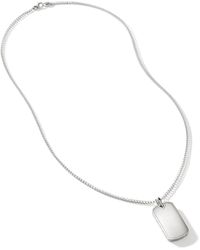 John Hardy - Tag Pendant Necklace, 2mm In Sterling Silver, 22 - Lyst