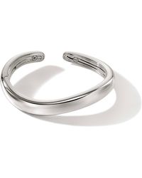 John Hardy - Surf Hinged Cuff Bracelet In Sterling Silver, Medium - Lyst