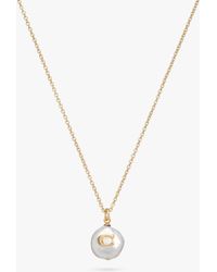 COACH - Freshwater Pearl Pendant Necklace - Lyst