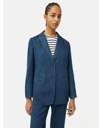 Jigsaw - Denim Tailored Jacket - Lyst
