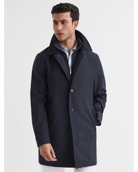Reiss - Perrin Removable Funnel Neck Insert Mac - Lyst