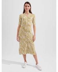 Hobbs - Hatty Abstract Print Jersey Midi Dress - Lyst
