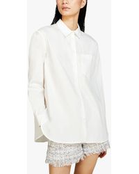 Sisley - Comfort Fit Plain Shirt - Lyst