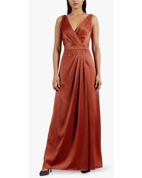 Ted Baker Florraa Sleeveless Wrap Gown - Brown