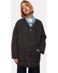 Whistles - Rita Short Quilted Coat - Lyst
