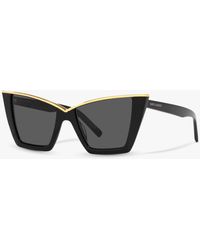 Saint Laurent - Ys000435 Cat Eye Sunglasses - Lyst