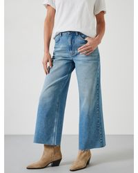 Hush - Abi Cropped Wide Leg Jeans - Lyst