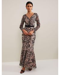 Phase Eight - Nola Floral Embroidered Maxi Dress - Lyst