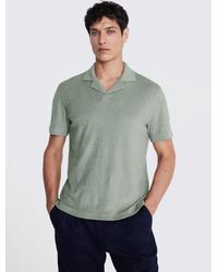 Moss - Terry Towelling Skipper Polo Shirt - Lyst