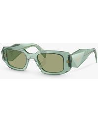 Prada - Pr 17ws Rectangular Sunglasses - Lyst
