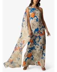 Raishma - Celine Floral One Shoulder Maxi Dress - Lyst