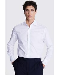 Moss - Tailored Fit Self Stripe Shirt - Lyst