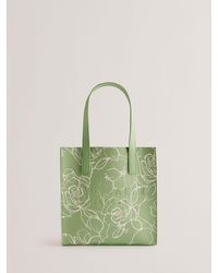Ted Baker - Linear Floral Small Icon Bag - Lyst