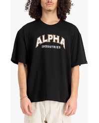 Alpha Industries - College Logo Crew Neck T-shirt - Lyst