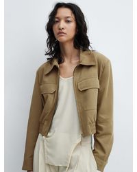 Mango - Insect Cropped Jacket - Lyst