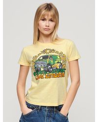 Superdry - Neon Motor Graphic Fitted T-shirt - Lyst
