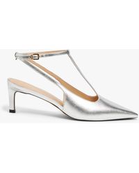 John Lewis - Brynn Leather T-bar Mid Heel Open Court Shoes - Lyst