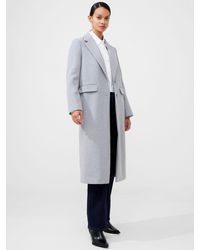 French Connection - Fawn Wool Blend Felt Coat - Lyst