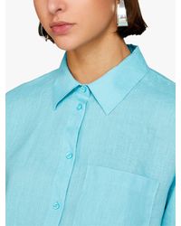 Sisley - Linen Long Sleeve Shirt - Lyst