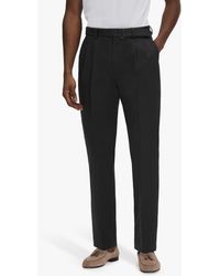 Reiss - Liquid Belted Tapered Trousers - Lyst
