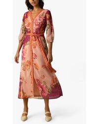 Raishma - Margot Floral Midi Dress - Lyst