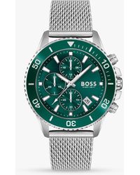 BOSS - Boss 1513905 Admiral Chronograph Date Mesh Bracelet Strap Watch - Lyst